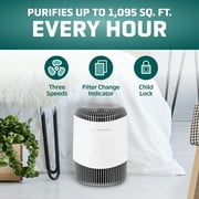 GermGuardian 1095 Sq. ft. Air Purifier with HEPA Pure Filter and UV-C Light, White, AC151