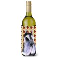 thumbnail image 1 of Schnauzer Otoño Hojas Retrato Botella De Vino Aislador De Bebidas Aislador De Bebidas Hugger Ss4379Literk, 1 of 1