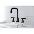 thumbnail image 2 of Kingston Brass Manhattan 8 in. Widespread Bathroom Faucet Polished Nickel Polished, 2 of 5