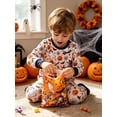 thumbnail image 5 of Aideaone 2-Piece Toddler Boys Halloween Pajamas Set Kids Pjs Long Sleeve Tees & Pants Printed Kids Sleepwear 2-6T, 5 of 7