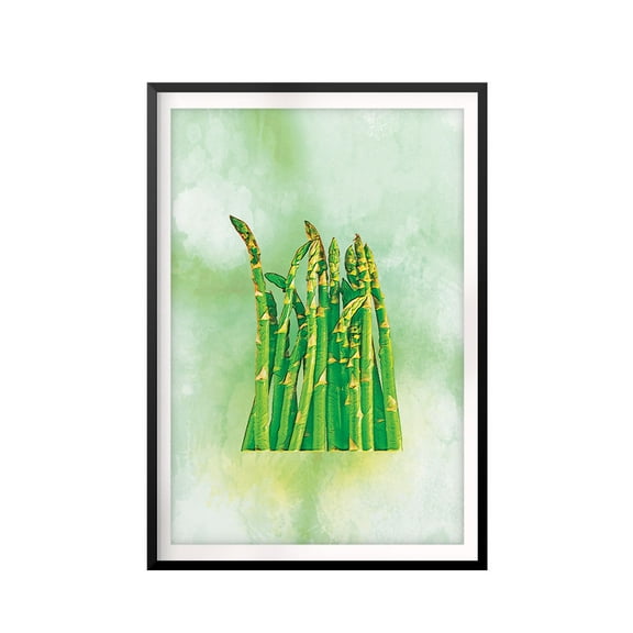 Designs ByLITA Asparagus Watercolor 8 x 10 UNFRAMED Print Fruit Wall Art