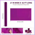 Cellphane Paper Rol Purple Cellophane Wrap Roll 82 Ft X 17 In Halloween Cellophane Paper ...