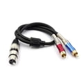thumbnail image 1 of TISINO XLR a RCA Cable Y, XLR hembra a doble RCA Adaptador Y Splitter, 1 of 2
