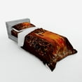 thumbnail image 3 of Ambesonne Christmas Bedding Set 4 Pcs, Romantic New Year, Queen, Orange, 3 of 3