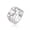 A Silver, variant on Men Clear CZ Statement Ring Stainless Steel Silver Wedding Engagement Eternity-H Silver-11