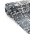 thumbnail image 6 of Jill Zarin Uptown Collection Area Rug - Lexington Avenue (7' 10" Square Navy Blue/Beige), 6 of 10