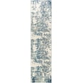 thumbnail image 3 of Mark&Day Area Rugs, 3x12 Leah Modern Navy Aqua Runner Area Rug (2'7" x 12'), 3 of 10