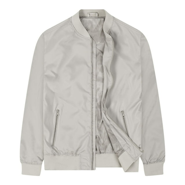 Funicet Veste Homme Décontractée, Vestes Homme Décontractées, Veste Légère Couleur Unie Extérieure Fine à Manches Longues