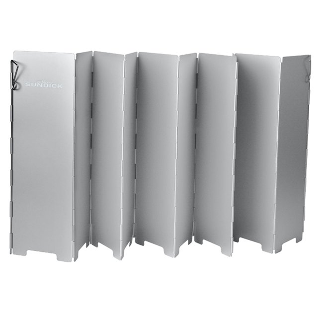 Estufa plegable Parabrisas Estufa portátil para acampar Cortavientos (Plata 10 piezas) Ehuebsd Para estrenar