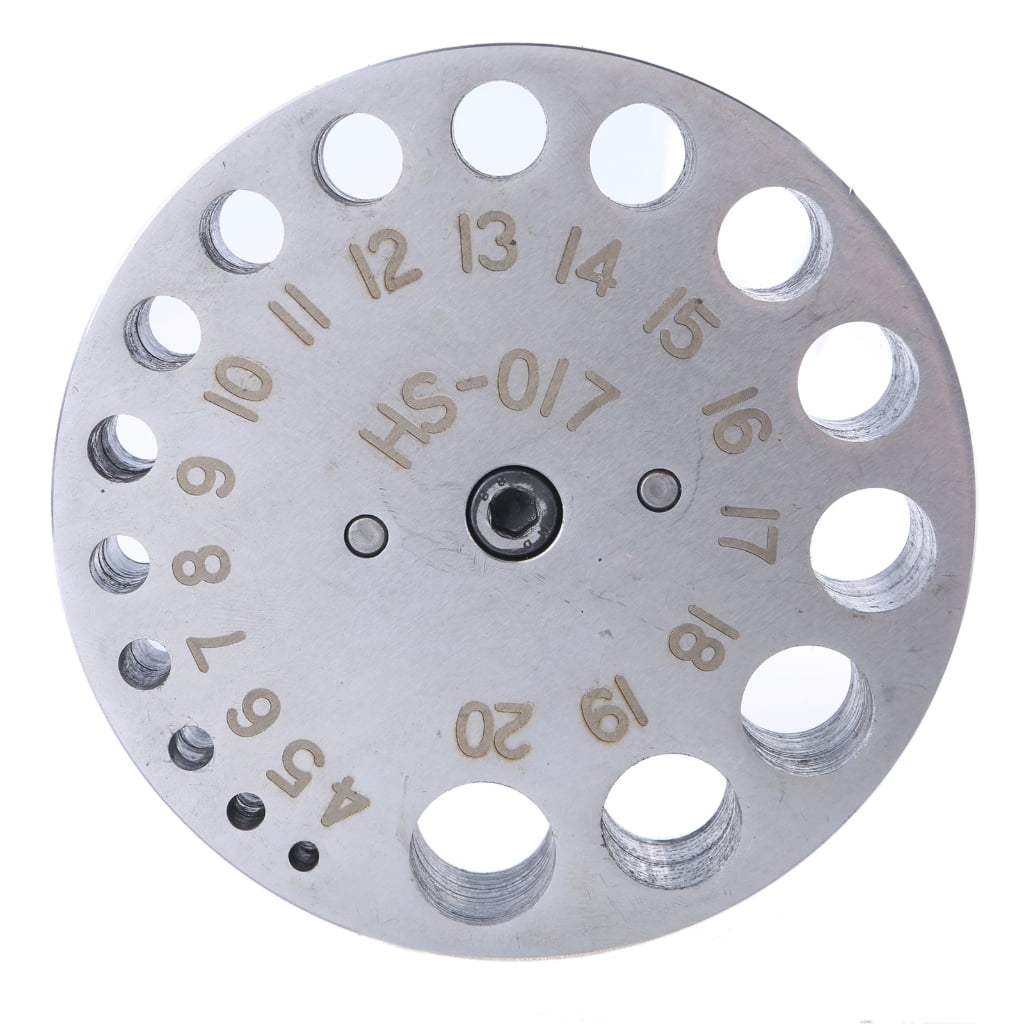 NEXAVKPR Professional Metal Hole Puncher with Adjustable Positions Jewelers Disc Cutter Punch Set Metal Circles Round Mold