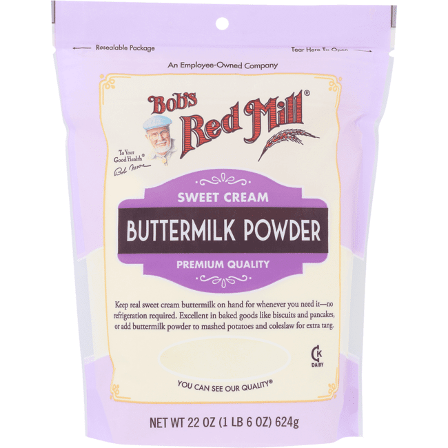 Bob's Red Mill Sweet Cream Buttermilk Powder 22 oz Pkg