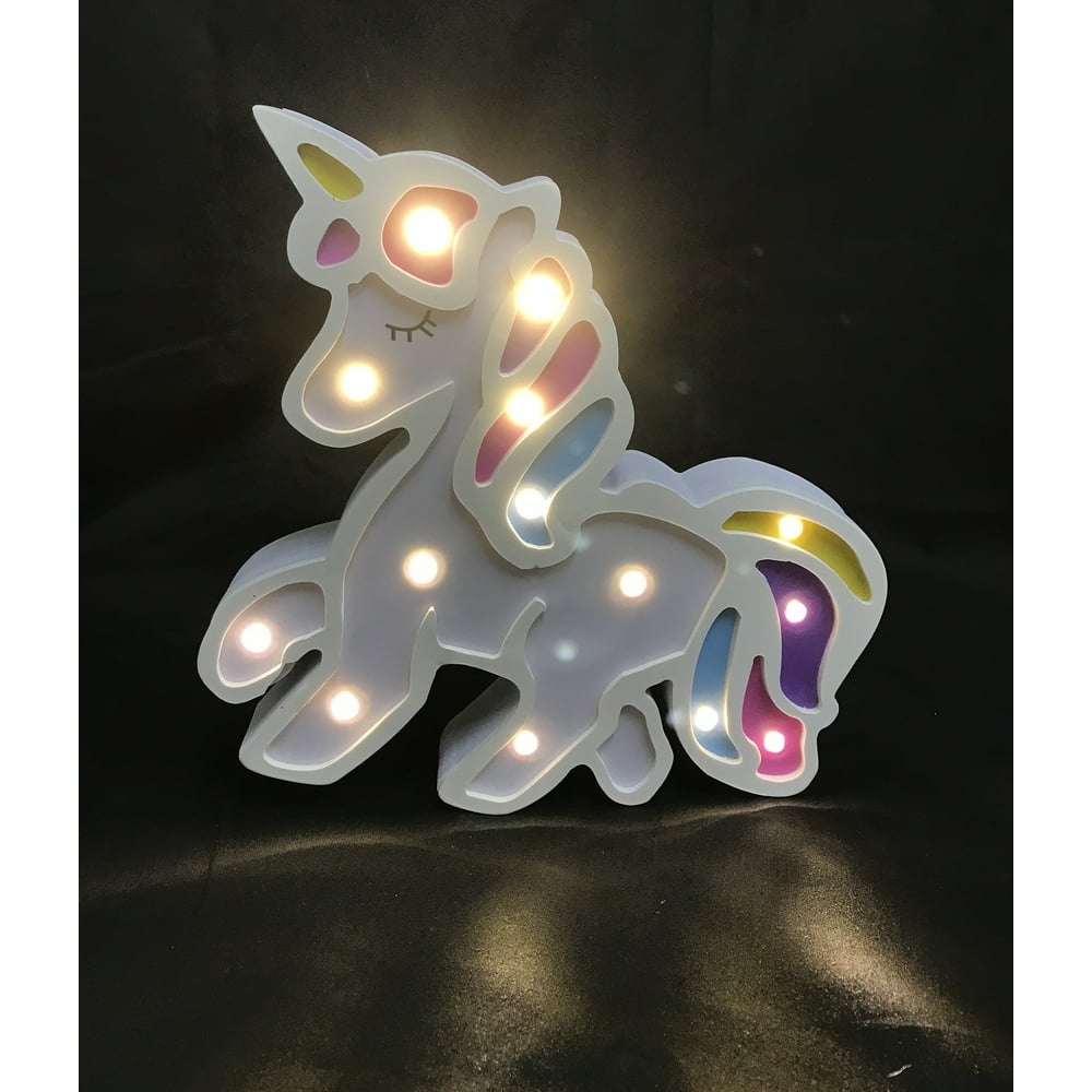 Creative Motion Unicorn light with 14 Lights. Kids night light. Battery