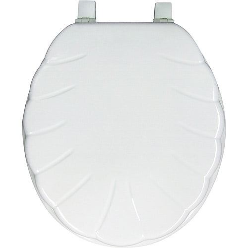 White Shell Toilet Seat