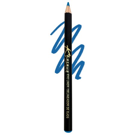 Khasana Eyeliner Pencil, Glide On, Waterproof, Ultra Smooth & Creamy Application, Long-Lasting, Luminous Formula, Smudge-Proof, Ophthalmologist Tested, Cruelty Free & Vegan. #12 Blue