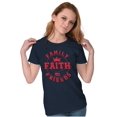 thumbnail image 3 of Christian Family Faith Friends Flag Womens Slim Fit Graphic Tee Brisco Brands L, 3 of 5