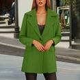 thumbnail image 2 of Sopiago Women's Long Blazer Jackets Long Sleeve Lapel Pockets Loose Fit Work Casual Blazers for Women Green,XL, 2 of 5