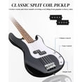 thumbnail image 3 of Bajo Eléctrico Ktaxon de 4 Cuerdas con Cuerpo de Madera Maciza, 3 of 7