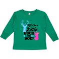 thumbnail image 3 of Inktastic Gender Reveal Will it be a Little Buck or Doe? Girls Long Sleeve Toddler T-Shirt, 3 of 5