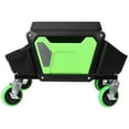 thumbnail image 4 of Olurrisa Mechanic Stool with 330lbs Load Capability, Garage Stool with Wheels, Rolling Creeper with Soft Rubber Cushion Seating for Auto Repair and DIY Home Car Beauty, Green And Black, 4 of 9