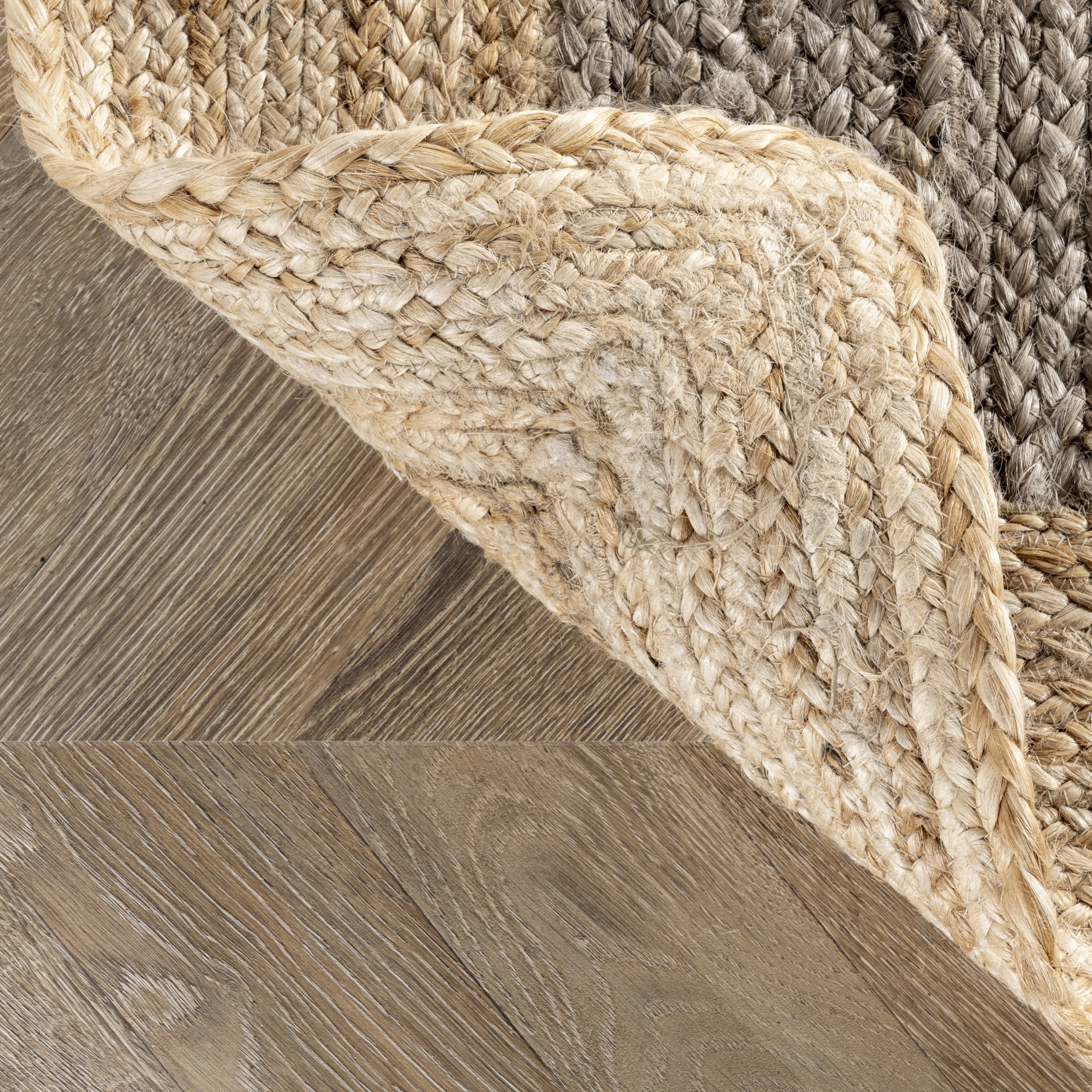 nuLOOM Eleonora Casual Jute Area Rug, 6', Round, Eleonora Grey