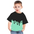 thumbnail image 2 of Dezsed Boys Girls Summer T-Shirt Tops Short Sleeve Crew Neck Tshirt Funny Graphic Tee Blouses Casual Basic Shirts 7-8 Years Mint Green, 2 of 5