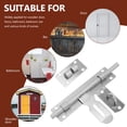 thumbnail image 2 of Raindrops 8 Pcs  Door Latches Door Slide Bolt Latches Stainless Door Latches Sliding Lock, 2 of 8