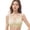Yellow, variant on Women's Solid Color Lace Trim Bra, Deep V Neck Floral Pattern Wireless Bralette, Elegant Comfort Bra for Everyday Wear or Special Moments