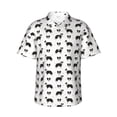 thumbnail image 1 of Balery Border Collie Dog Camisas hawaianas de manga corta para hombre, camisas playeras de corte holgado, camisas de vacaciones con botones,Small, 1 of 7