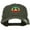 Olive, variant on Rasta Peace Symbol Embroidered Unstructured Cap - Brown OSFM