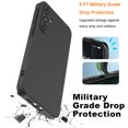 thumbnail image 2 of For Samsung Galaxy A55 5G Phone Case, Ebizware Shockproof Liquid Silicone Case Full-Body Protective Rugged Rubber Slim Cover with Microfiber Lining for Galaxy A55 5G (Black), 2 of 9