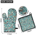 thumbnail image 6 of Pitbull Dog and Flower Floral Kitchen Oven Mitt and Pot Holder Sets 2 Pcs for Baking, Cooking and Grilling, Heat Resistant Up To 392 °F, 6 of 7