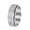 Silver, variant on Men's Women's Stainless Steel 8MM Personality Punk Diagonal Pattern Rotatable Matte Process Ring Gold Size 8