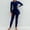 #329-Blue, variant on Haivin Women's Modest Swimsuit with Zipper Closure, Two-Piece Muslim Swimwear for Beach and Swimming