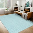 thumbnail image 2 of HOMERRY Area Rugs 6' x 9' Area Rug for Living Room Modern Plaid Washable Bedroom Non-Slip Carpet for Home Decor, Mint Green, 2 of 7
