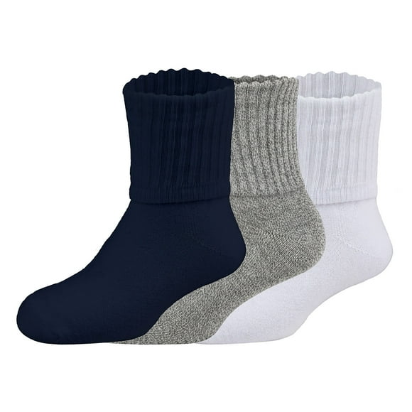 Tobilleras SOKKOS para Bebé Algodón Liso, 3 Pares, Modelo 430