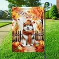thumbnail image 3 of Happy Thanksgiving Alaskan Malamute Give Thanks Fall Beanie Scarf Welcome Garden Flag 12x18in Double Sided Alaska Mal Dog Lovers Gifts Outdoor Decor - 00020, 3 of 5