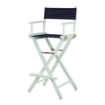 thumbnail image 1 of Casual Home Director'S Chair White Frame/Navy Canvas 30"" - Bar Height, 1 of 5