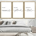 thumbnail image 4 of SHENIFY Large 24x36in3pcs Natural Framed Memories Around the Table Farmhouse Wall Decor Kitchen Wall Decor for Dining Room Wall Art Hanging Decoration, 4 of 5