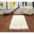 thumbnail image 2 of Stylish 2x3 Flokati Rug | Long 3” shag pile | 100% natural wool | Authentic Greek Flokati | Off White Area Rug, 2 of 5