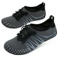 thumbnail image 3 of L-RUN Womens Mens Outdoor Water Shoes Aqua Socks for Beach Swim Surf Yoga Sport Graydot 12-13 Women / 10-11 Men, 3 of 6
