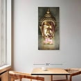 thumbnail image 2 of Elephant Stock Lotus Buddha Wall Art - Vertical Multi Panel Canvas - Living Room Wall Decor - Religion And Spirituality Multi Panel - Gold And Gray Decor - 30" x 62", 2 of 4