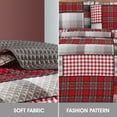 thumbnail image 5 of Lanco Checkered Microfiber Quilt, King - 3-Piece Set, 5 of 8