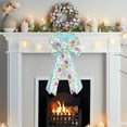 thumbnail image 4 of Generic Easter Bow Decorations - Funny Easter Eggs Plaid Wreath Large Bow Indoor Outdoor Wall Tree Topper Ribbon Decor Spring Wreath Ornament Supplies, 4 of 6