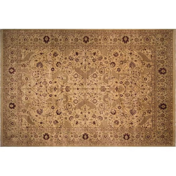 Noori Rug Wali Asya Hand Knotted Wool Ivory Area Rug