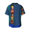 thumbnail image 6 of Lsque Scooby-Doo print Men's Cuban Collar Short Sleeve Shirt Summer Beachwear Casual Button Down Fashionable Vacation Leisure Shirt-Small, 6 of 7