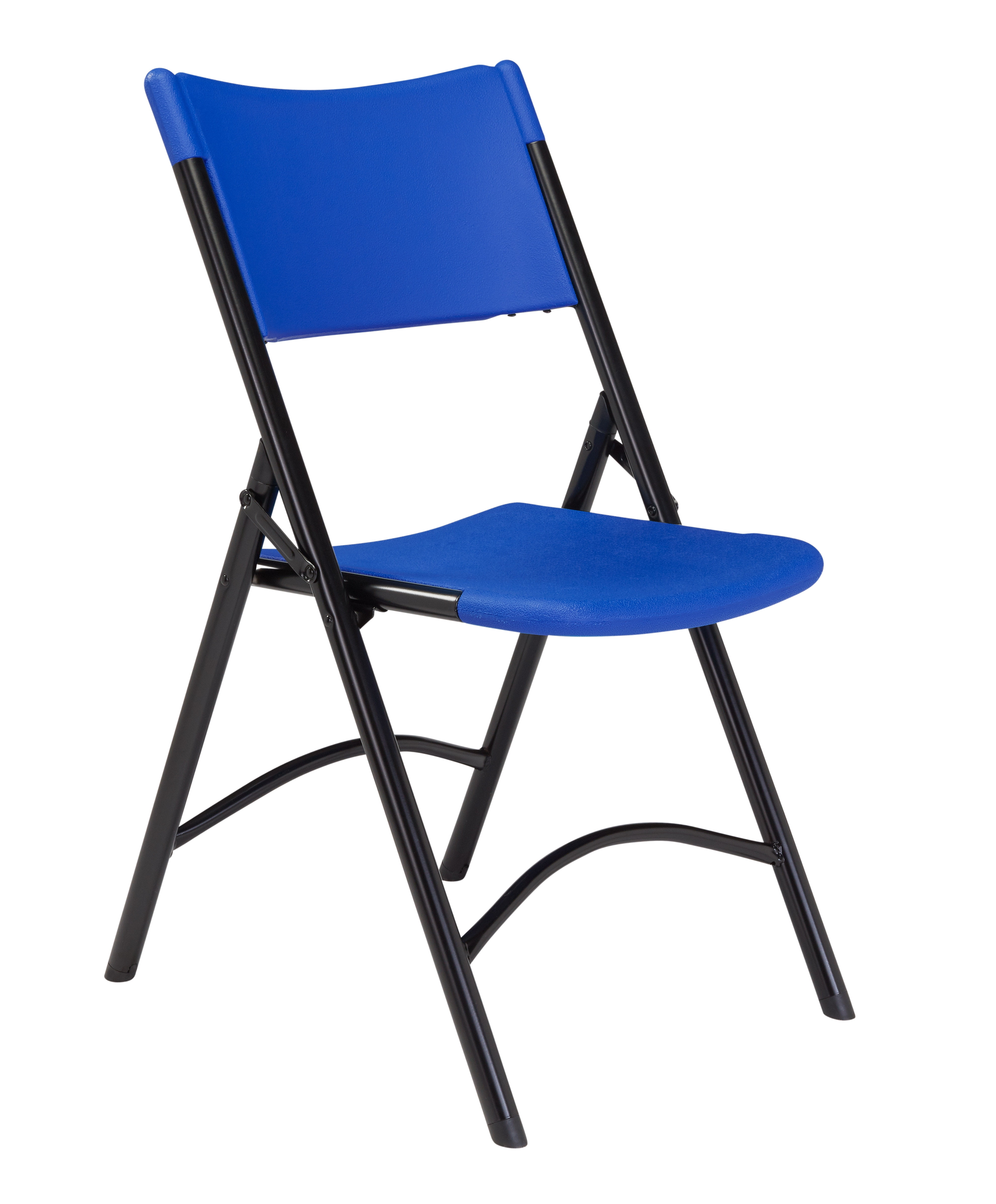 NPS® 600 Series Heavy Duty Plastic Folding Chair, Blue (Pack of 4