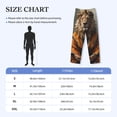 thumbnail image 4 of Naloa Jungle Meditating Lion Pajama Pants Men, PJ Bottoms, Sleep & Lounge Pants-Large, 4 of 6
