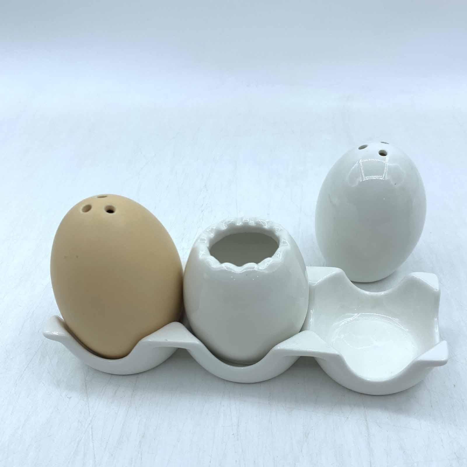Ceramic Egg Shaped Kitchen Seasoning Bottle - Creative Egg Design, Ceramic Material, with Small Holes for Seasoning, Suitable for Salt/Pepper, Compact & Functional - Home Kitchen, Dining Table, Cooki