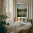 thumbnail image 2 of The Lake at Sunset, Central Park 02 - Manhattan New York Photography Oak Framed Wall Art Print 24 x 30 inches, 2 of 12