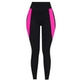 thumbnail image 6 of Gamivast High Waist Leggings for Women Color Block Stretchy Tummy Control Compression Legging Slim Fit Casual Seamless Gym Workout Pants, 6 of 8